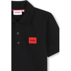 HUGO BOSS тениска с яка за деца от памук с еластан (g01186.162.174)