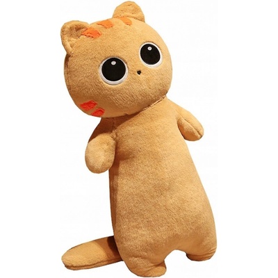 KOČKA s velkýma očima oranžová 60 cm