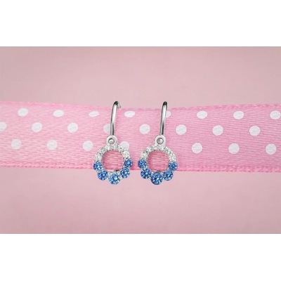 Luxur dětské Amalia bílé zlato a tmavě modré zirkony 6680239-0-0-2