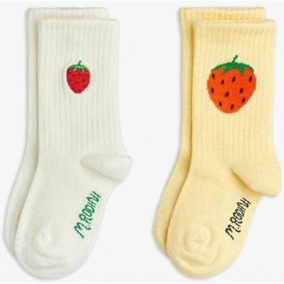 2 pack ponožek Strawberry žluté Mini Rodini