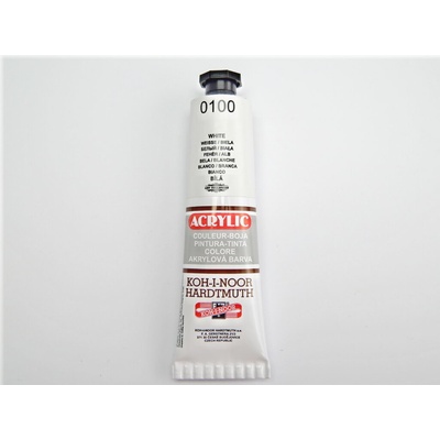 Koh-i-noor Akrylová barva 162711 / 0100 40 ml bílá – Sleviste.cz