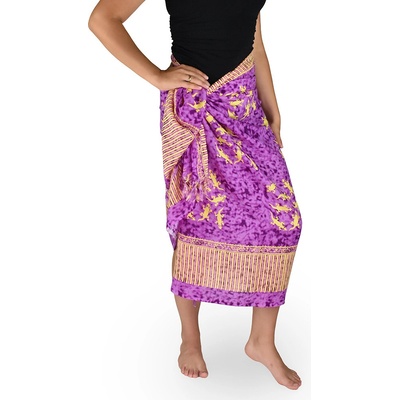 Thajsko Sarong Pareo BUN jašterice fialová