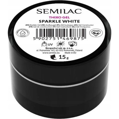 Semilac gel Thixo sparkle white 15g