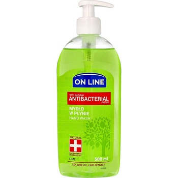 On Line Антибактериален течен сапун с зелен чай и лайм, 500мл