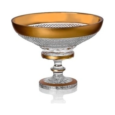 Bohemia Crystal Ručně broušená mísa na noze 155 mm