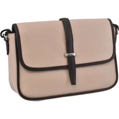 Mercucio kožená crossbody kabelka 250117 béžová