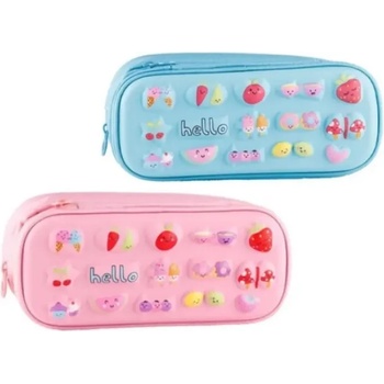 SAMPACK Несесер MP 3D релефен с два ципа SAMPACK Hello