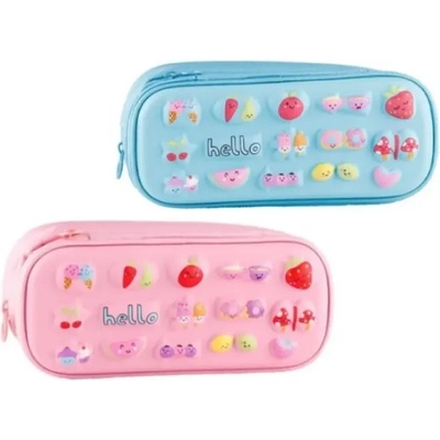 SAMPACK Несесер MP 3D релефен с два ципа SAMPACK Hello