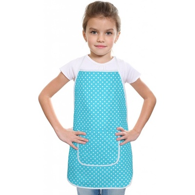 Bellatex zástera detská 7850/027 tyrkysový puntík 47x60 cm