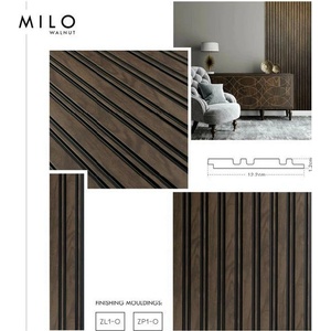 Lamelio Десен оребрен краен панел Lamelio Milo с покритие от орех 2.6x270 см (ZP1-O)