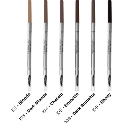 L'Oréal Paris Le Skinny Brow Artist tužka na obočí s kartáčkem 107 Brunette 1,2 g – Zboží Dáma L'Oréal Paris Le Skinny Brow Artist tužka na obočí s kartáčkem 107 Brunette 1,2 g – Zboží Dáma