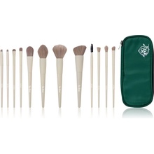 So Eco Flawless 12 Piece Brush & Bag Set kontúrovací štetec 1 ks + štetec na očné tiene 4 ks + štetec na korektor 1 ks + štetec na make-up 2 ks + štetec na púder 1 ks + kefka na obočie 1 ks + plochý š