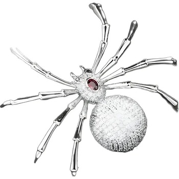 Amparo Miranda Brošňa pavúčik XR069 biela