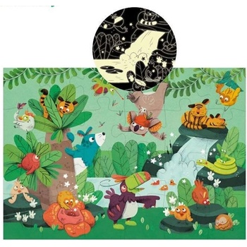 Moulin Roty Детски светещ пъзел Moulin Roty - Джунгла (668441)