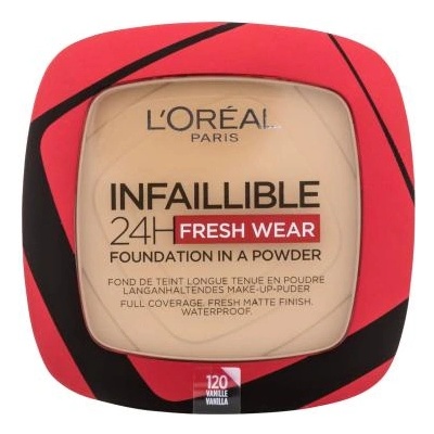 Infaillible 24H Fresh Wear Foundation In A Powder дълготраен прахообразен фон дьо тен 9 g нюанс 120 Vanilla