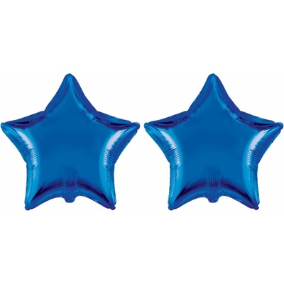 FLEXMETAL Balón foliový hvězda modrá, 45 cm