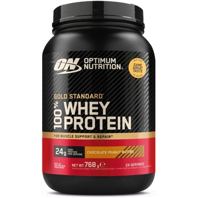 Optimum Nutrition 100% Whey Gold Standard 768 g шоколадово фъстъчено масло