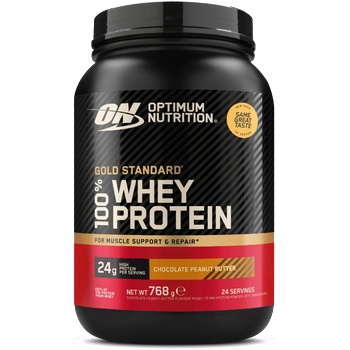 Optimum Nutrition 100% Whey Gold Standard 768 g шоколадово фъстъчено масло