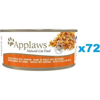 Applaws Cat Tin Chicken Breast with Pumpkin s kuřecím a dýní 72 x 156 g