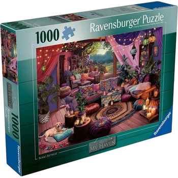 Ravensburger Пъзел Ravensburger от 1000 части - My Haven No12: Бохо бягство (7012001455)