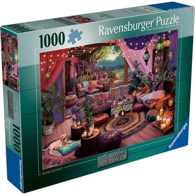 Ravensburger Пъзел Ravensburger от 1000 части - My Haven No12: Бохо бягство (7012001455)