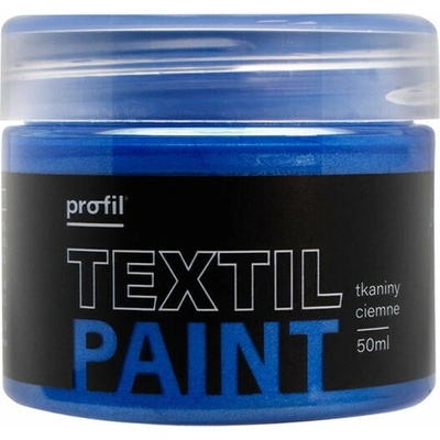 Profil metalická farba na tmavý textil 50 ml 08 zafírová
