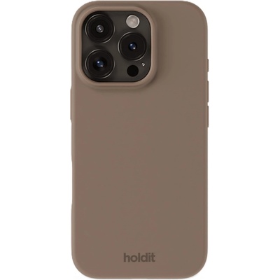 Holdit Калъф Holdit - Silicone, iPhone 16 Pro Max, Mocha Brown (7330985165290)