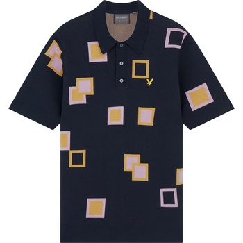 Image 1 of Lyle and Scott Блуза с яка Lyle and Scott Men's Knitted Golf Short-Sleeve Performance Polo Shirt - Dark Navy