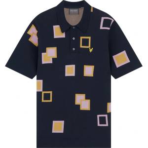 Lyle and Scott Блуза с яка Lyle and Scott Men's Knitted Golf Short-Sleeve Performance Polo Shirt - Dark Navy