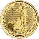 The Royal Mint Zlatá minca Britannia Kráľ Karol III. 1/10 oz