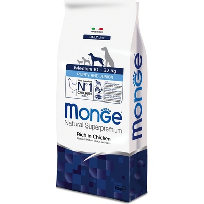 Monge Natural Superpremium Puppy & Junior Medium 2 x 12 kg