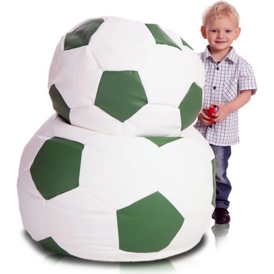 ECOPUF Ecopuf EF1002 Ecopuf Sedací vak FOOTBALL M ekokůže E13 Tmavě hnědá