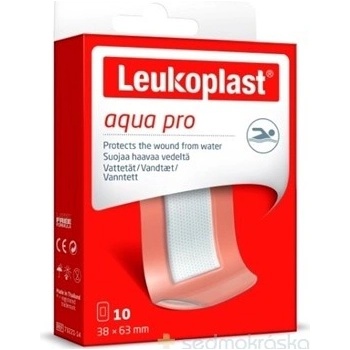 Leukoplast Aqua Pro náplasť na rany vodeodolná 38 x 63 mm 1 x 10 ks