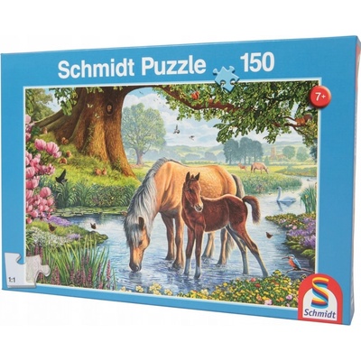 Schmidt Koníci v potoce 150 dílků