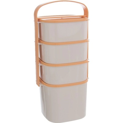 Jídlonosič 1x2 l a 3x1,15 l s víčky