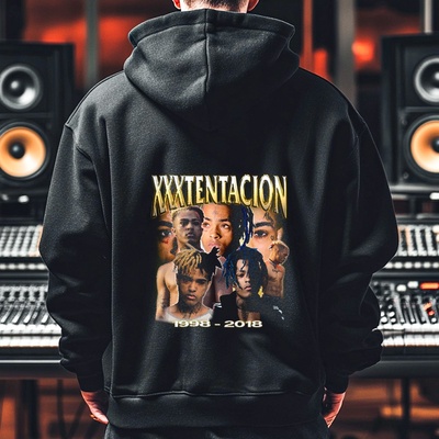 Мъжко Худи XXXTentationPR-532 - Черен , размер