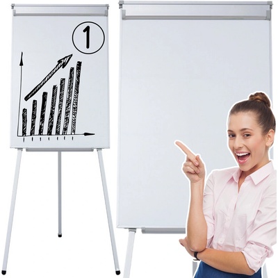 RKToys Flipchart magnetická tabule 70×100 cm stojan