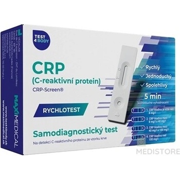 Maximedical rýchlotest CRP samodiagnostický test z krvi