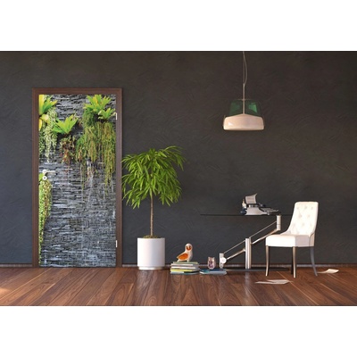 AG Design FTNV-2889 vliesová fototapeta Green in the wall rozměry 90 x 202 cm