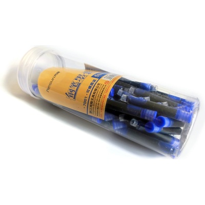 Inkoustové bombičky dlouhé P36 - modré, 50 ks