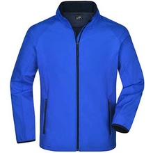 James & Nicholson pánska softshellová bunda JN1130 Nautic Blue
