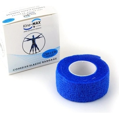 KineMAX Cohesive elast. samofix. modrá 2,5 cm x 4,5 m
