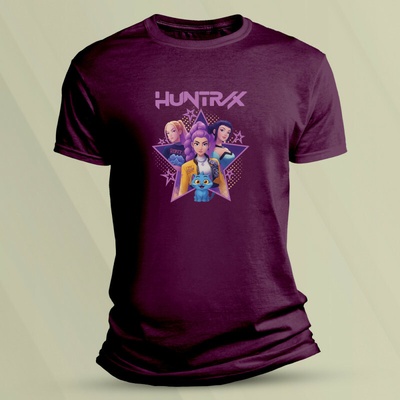 Sandratex Dětské tričko s potiskem Huntrix Vínová