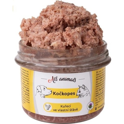 All Animals Kočkopes Kuře ve vl. šťávě 200 g – Zboží Mobilmania