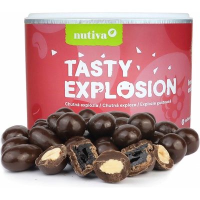 NUTIVA Zmes orechov a višní v horkej čokoláde Tubus 250 g