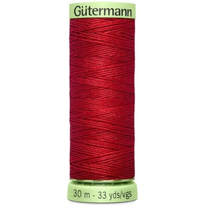 Nit PES Gütermann JEANS - extra silná 30 (30m) barva 46 - červená