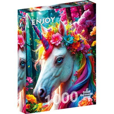 ENJOY Kvetinový jednorožec 1000 dielov