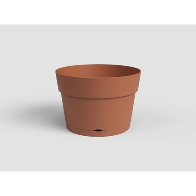 Artevasi Květináč CAPRI 35 cm plast hnědá/terakota