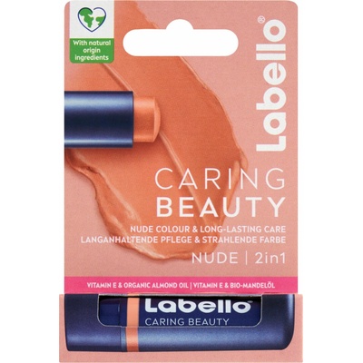 Labello Caring Beauty Nude farebný balzam na pery 4,8 g