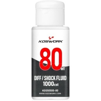 Koswork 80WT 1000cst Silikonový olej do tlumičů a diferenciálu 70 ml